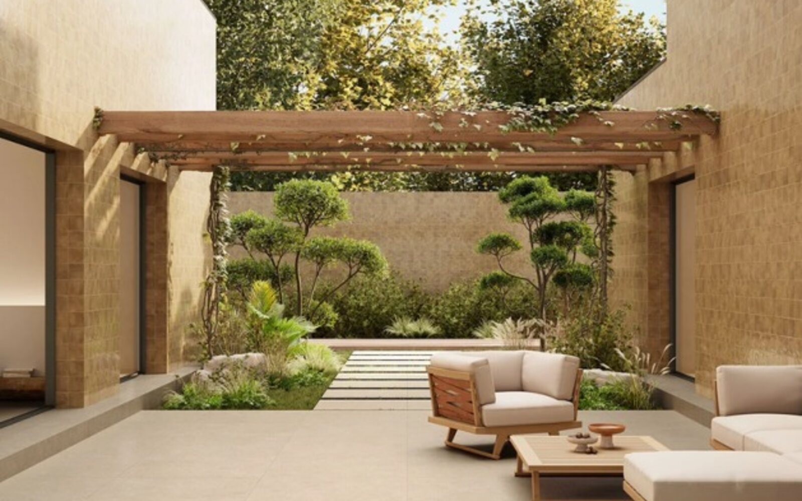 Carrelage et revêtement de sol pour un intérieur contemporain — exemple 1