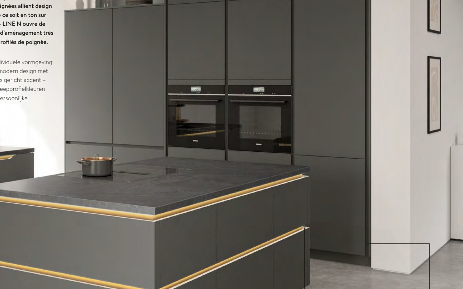 Cuisine contemporaine aménagée pour un projet de rénovation intérieure — exemple 2