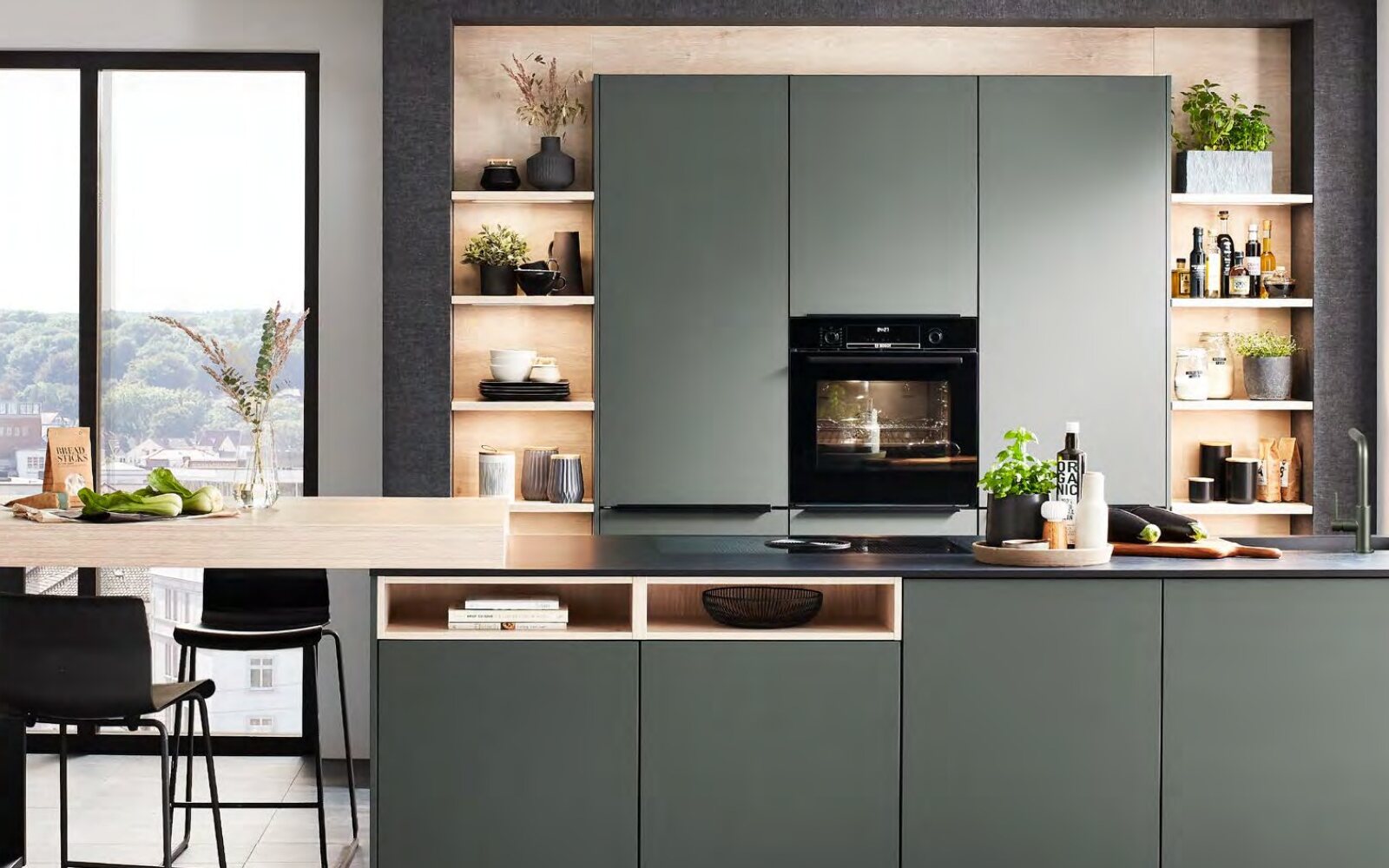 Cuisine contemporaine aménagée pour un projet de rénovation intérieure — exemple 4